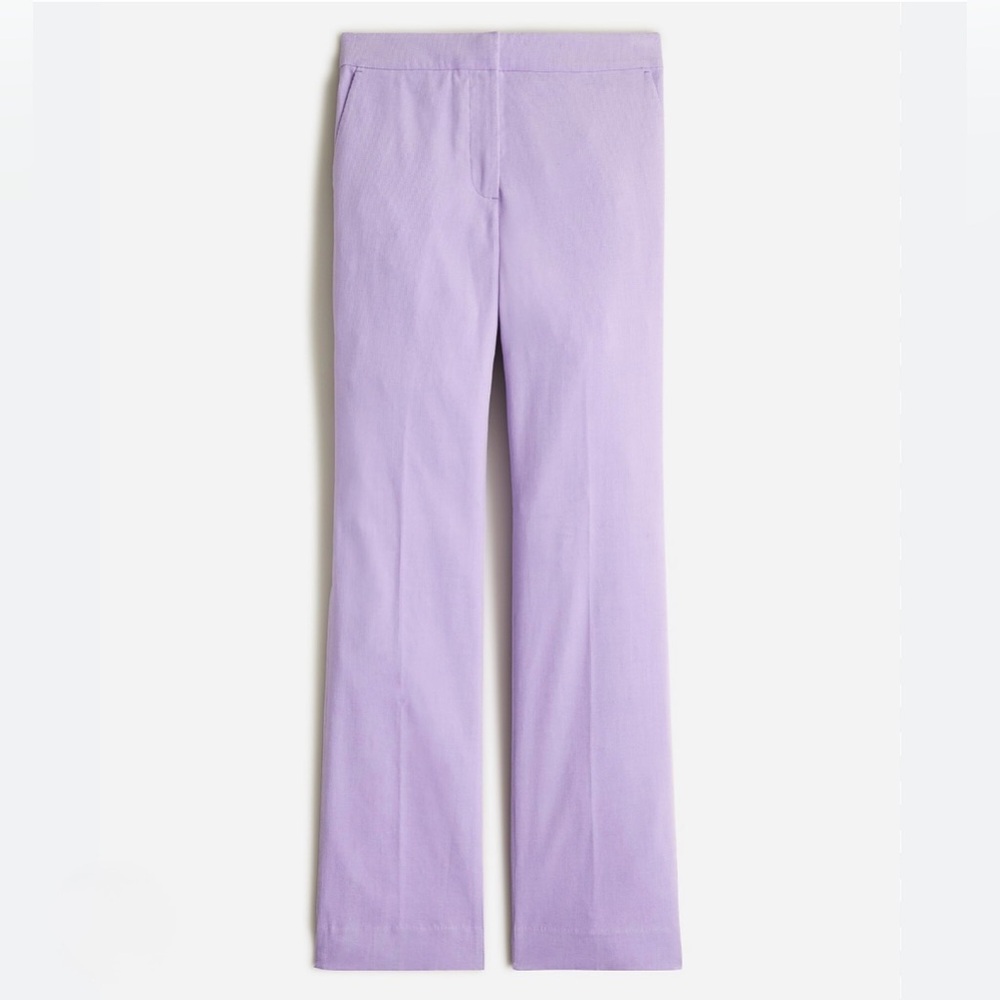 “J CREW” Lavender Demi-boot pant in drapey corduroy